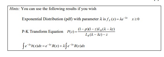 has an exponential distribution with parameter 1. Show that if the process
