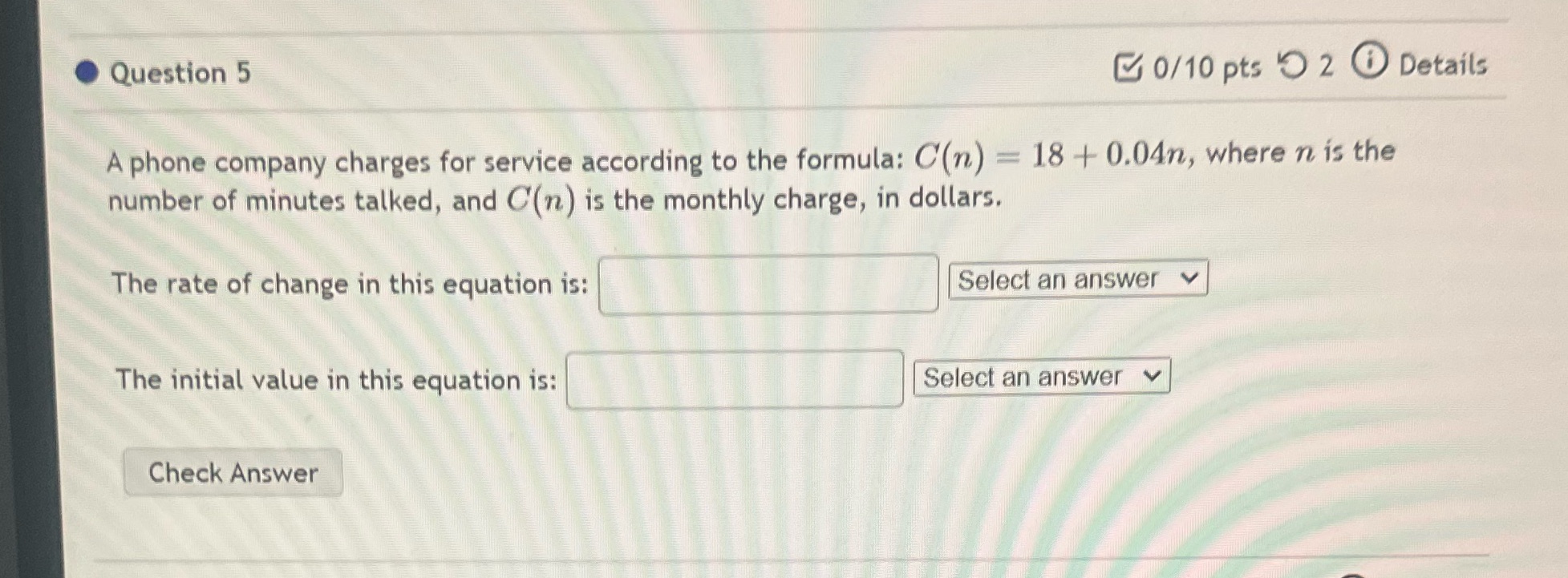 Please answer within 2 hrs for midterm thanks .Question 5 0/10 pts