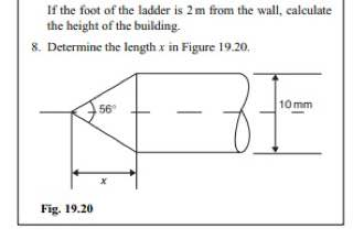 solution of right- angled triangles 1. Solve triangle 4BC in Fig. 19.18(1).