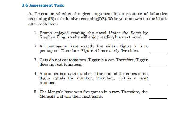 many squares will there be in the fifteenth figure?Learning Activity 6 Direction.