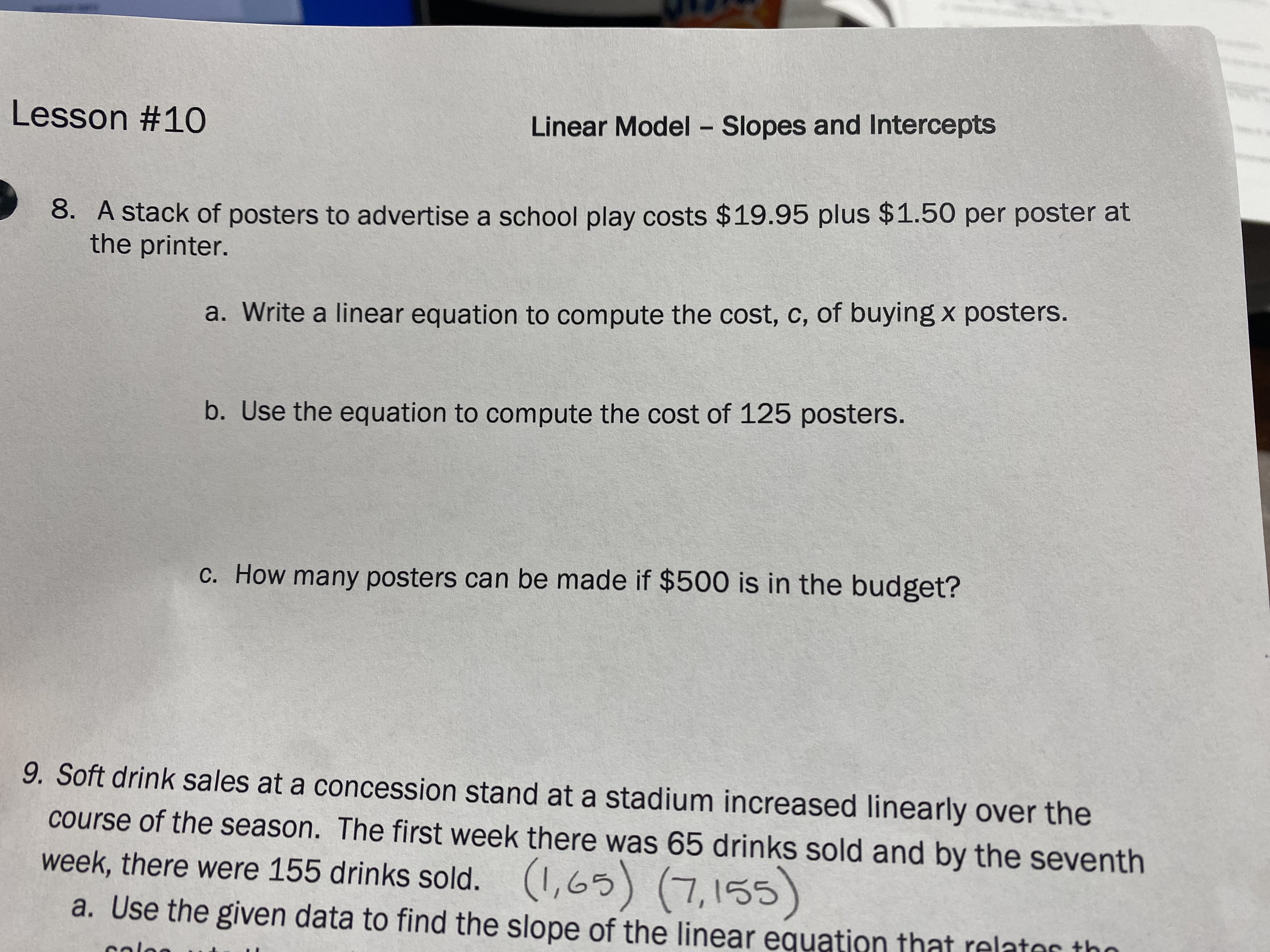 The cost for a local move is given by Y = 60x