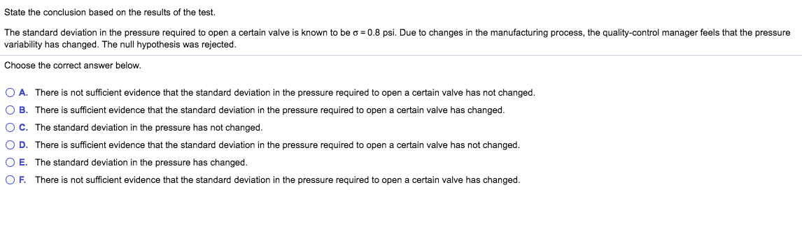 Please please help me!!!!! State the conclusion based on the results of