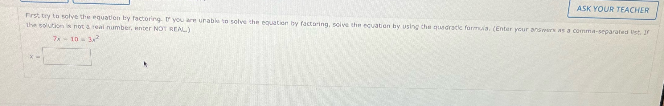 How do I solve this in steps? ASK YOUR TEACHER First try