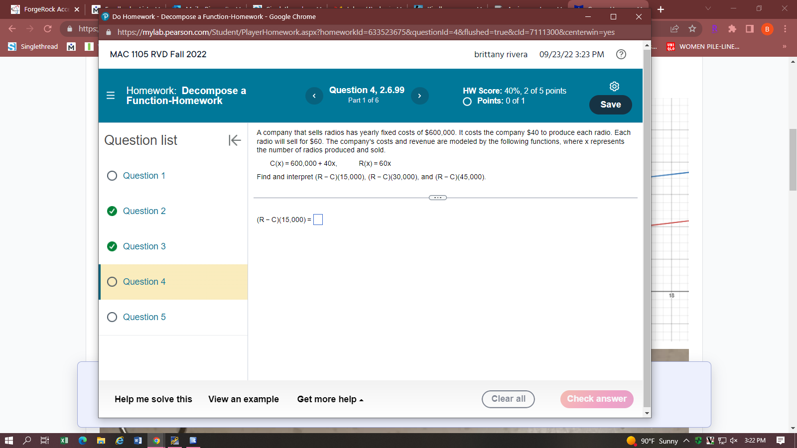 ForgeRock ACCE X M - " + Do Homework - Decompose