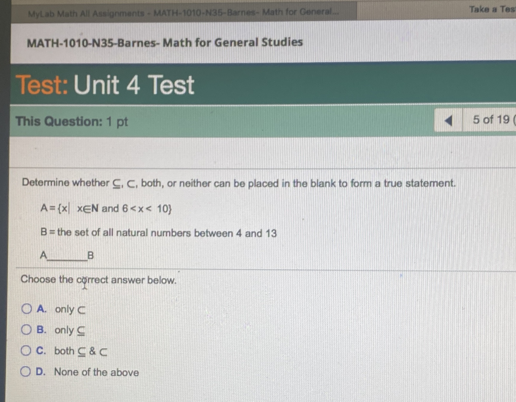  MyLab Math All Assignments - MATH-1010-N35-Barnes- Math for General.. Take a
