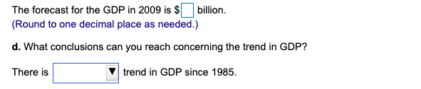 nation's overall economic activity. The GDP (in billions of current dollars) for