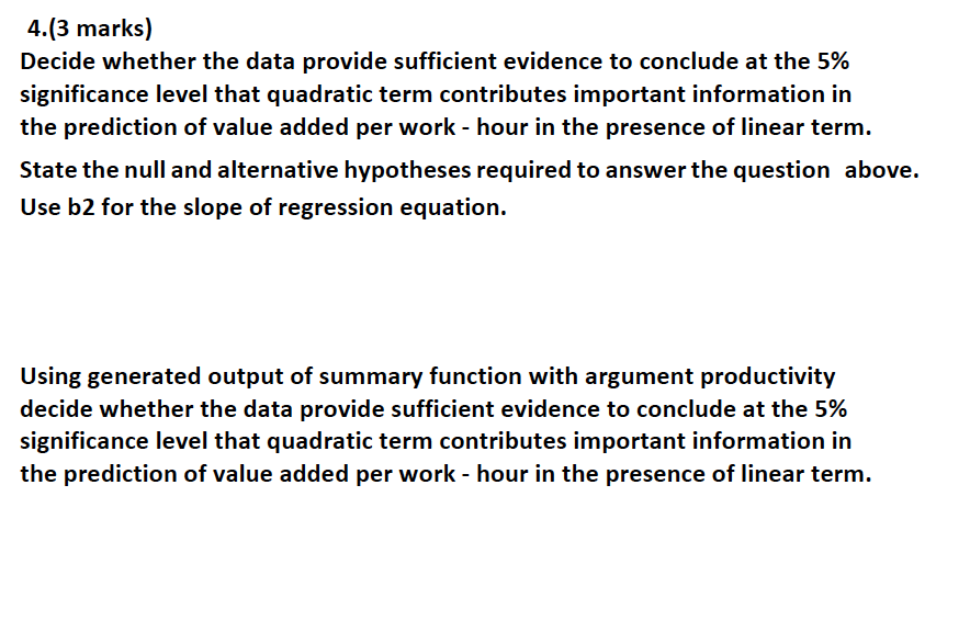 consistent with relationship between value added per work hour y and the