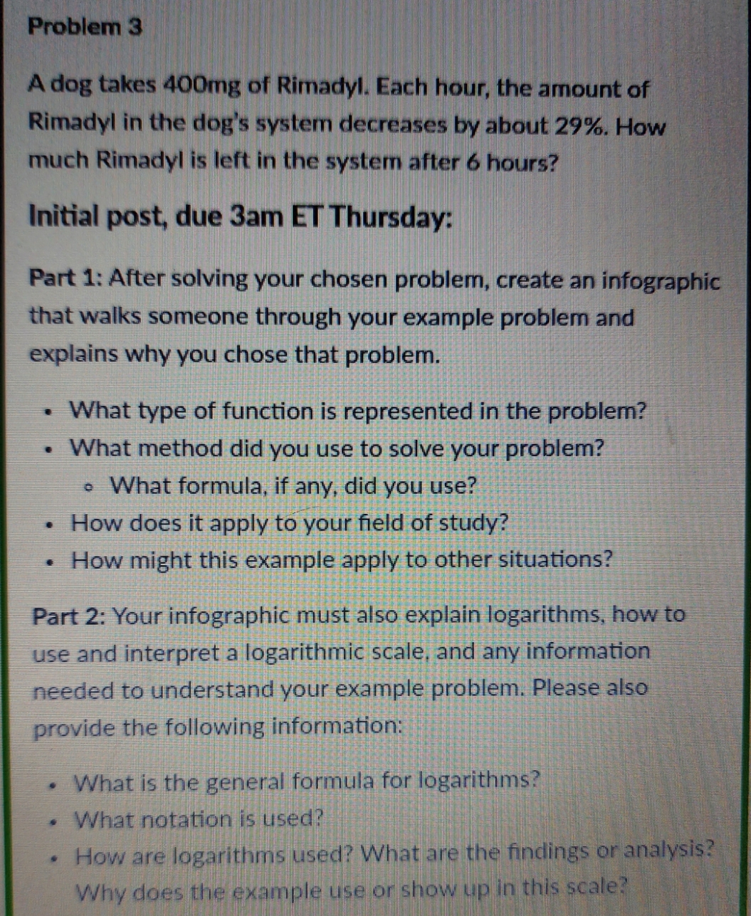 I'm struggling on solving question 3 and then figuring how to make