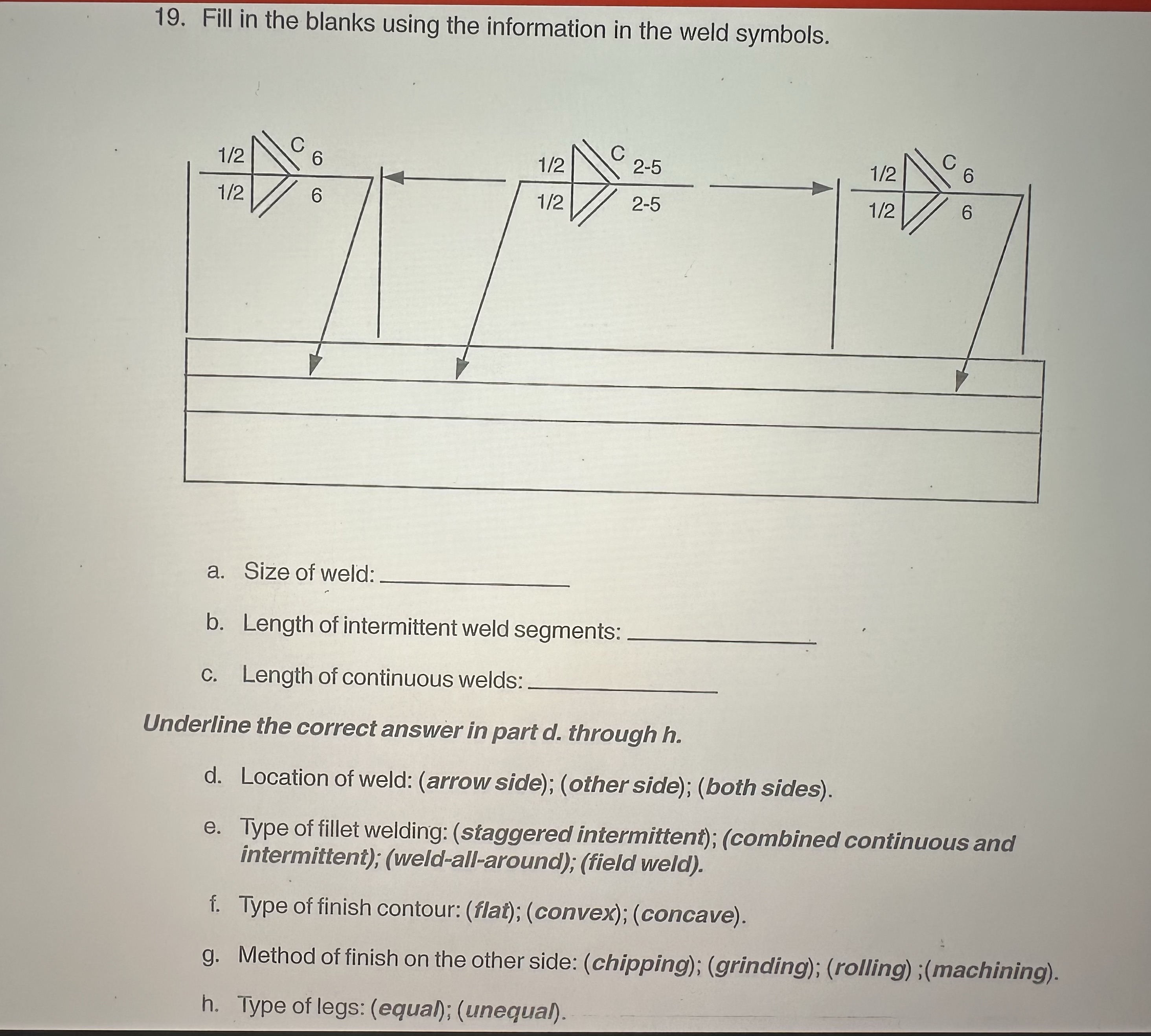 Please help!!! 19. Fill in the blanks using the information in the