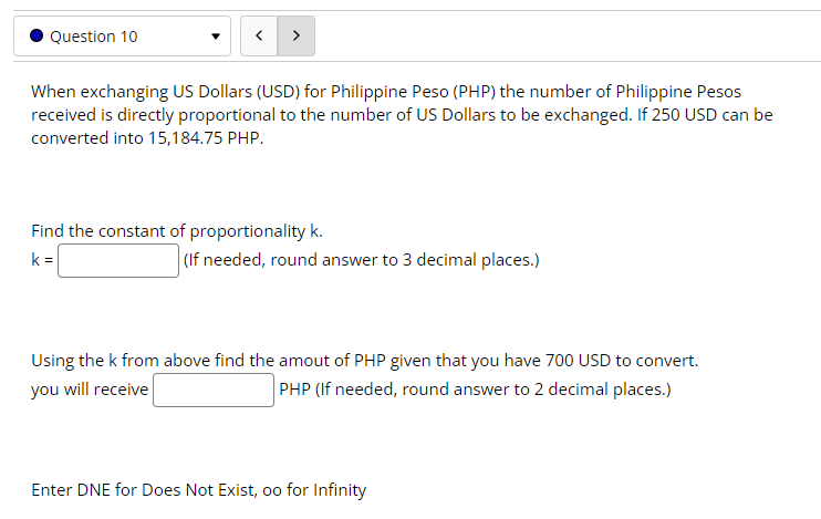 Note: If the slope does not exist, enter DNE Ordered Pairs Slope