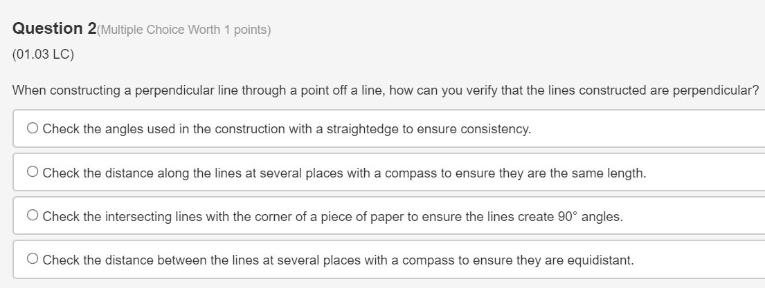 0 Set compass to the diameter of the circle. ' 0 Set