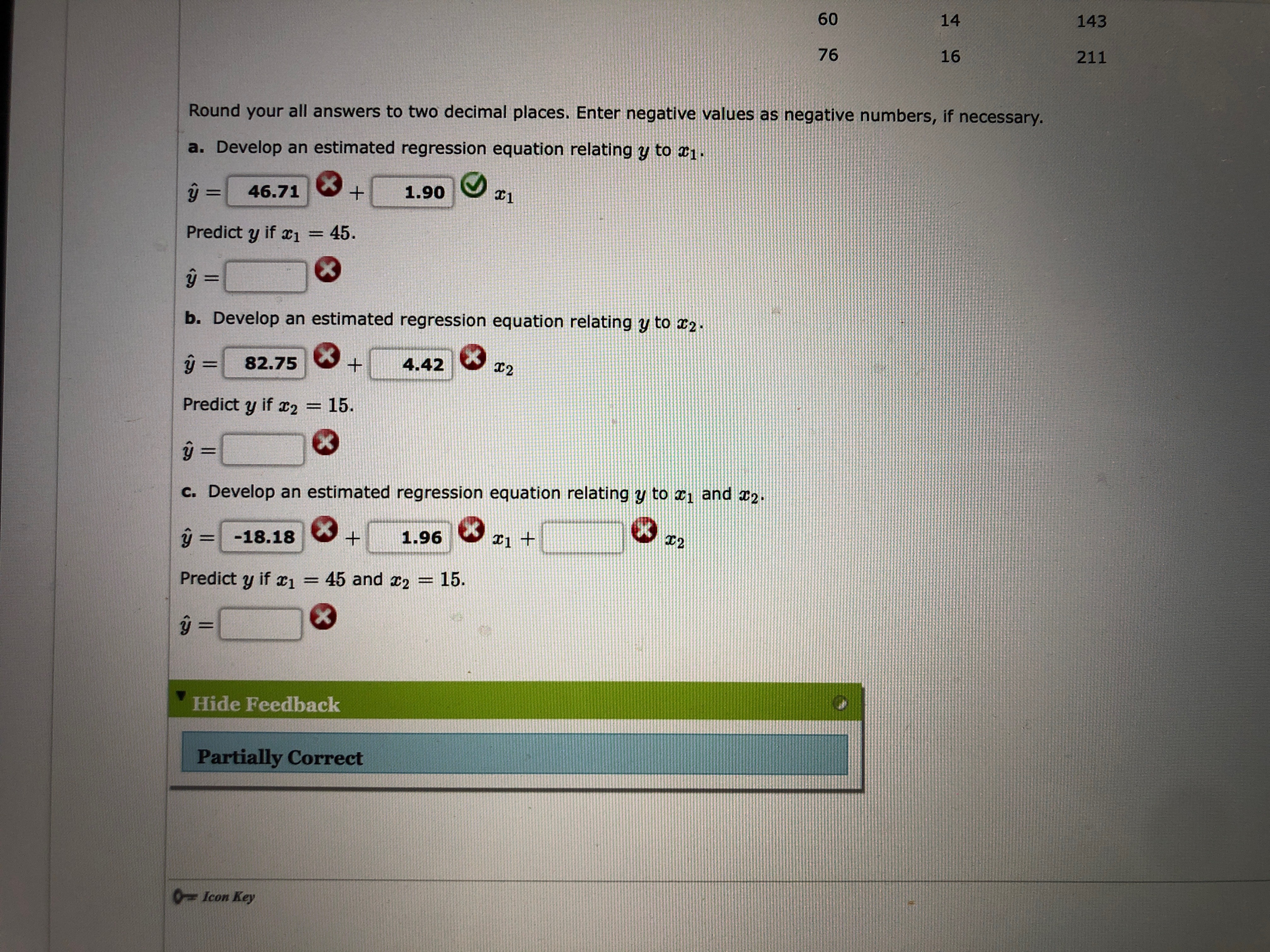and two independent variables, x1 and 2. 1 2 2 y 29