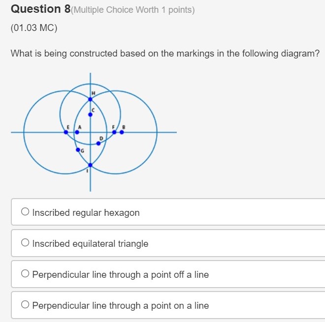 0 Connect arcs that are above and below the given line with