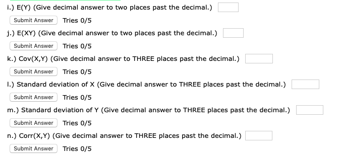 the self-service island at a particular time, and let Y denote the