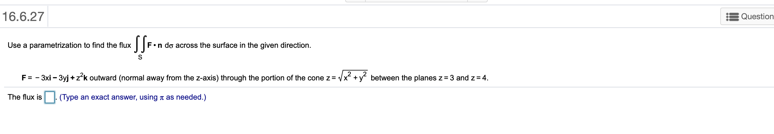 the flux F . n do of F = 5xy i -