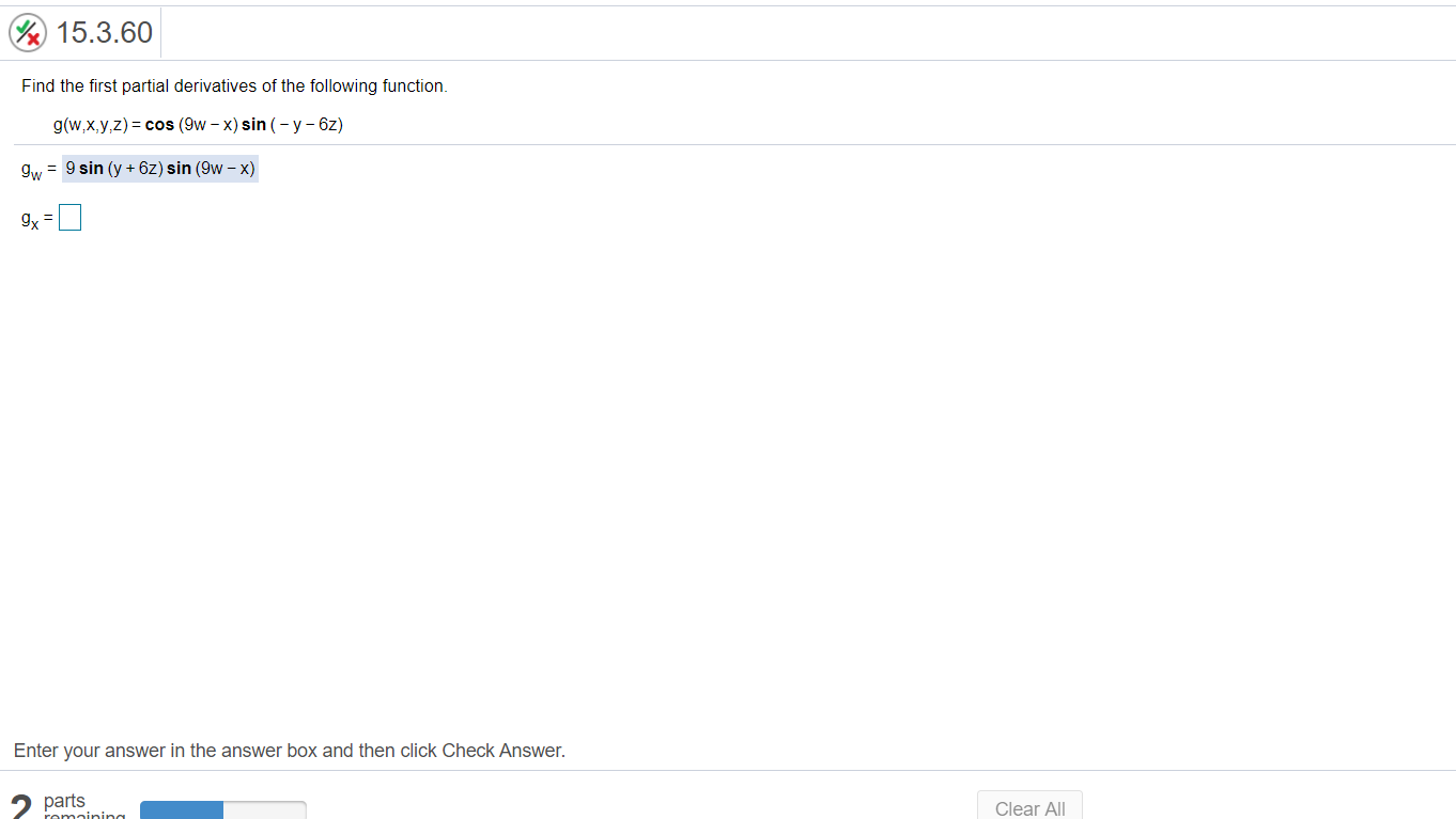 & Solve Verify that fxy = fux for the following function. f(x,