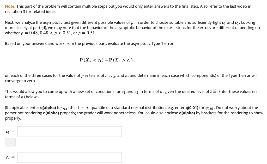 parameter p E (0, 1) . Suppose we want to test 3.3