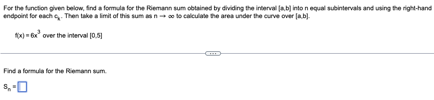 For the function given below, find a formula for the Riemann