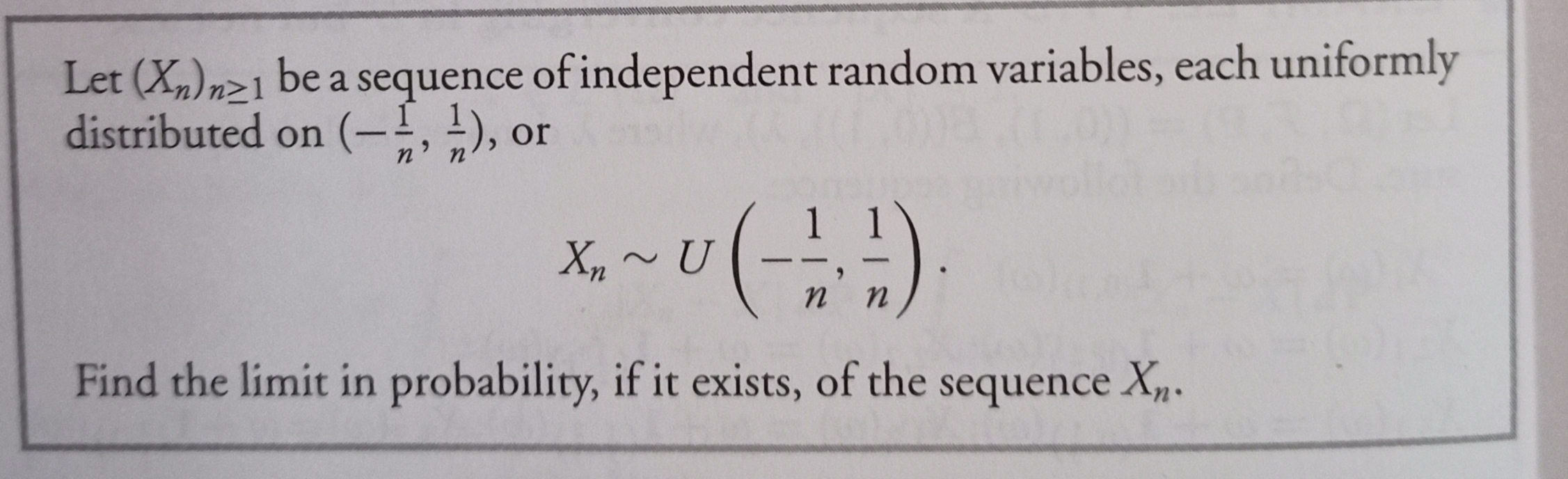 0) = WIN and P(X = 1) = For every n 2