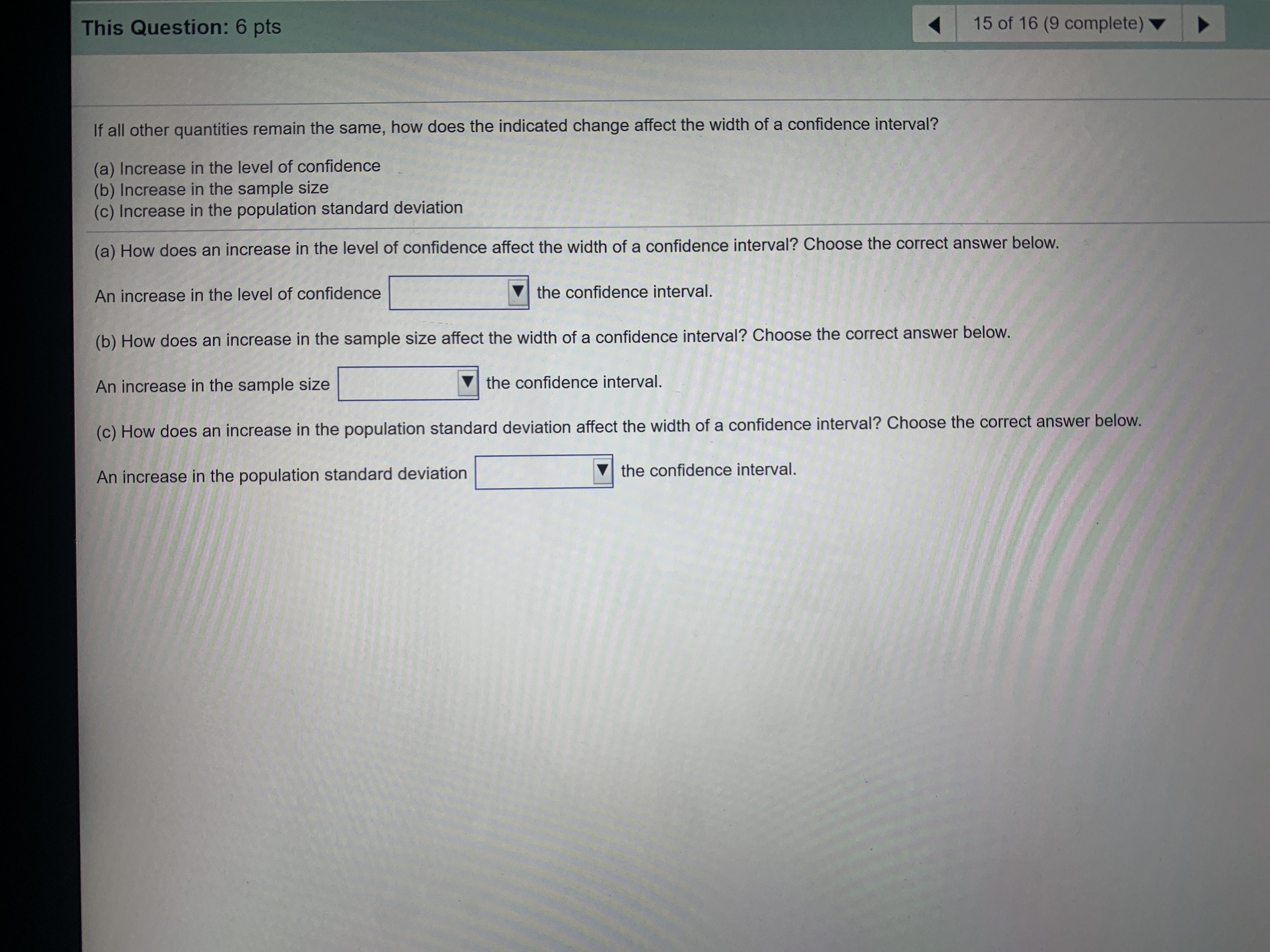 If all other quantities remain the same, how does the indicated change