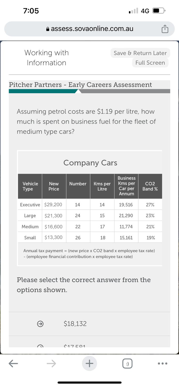 7:05 . 4G a assess.sovaonline.com.au Working with Save & Return Later