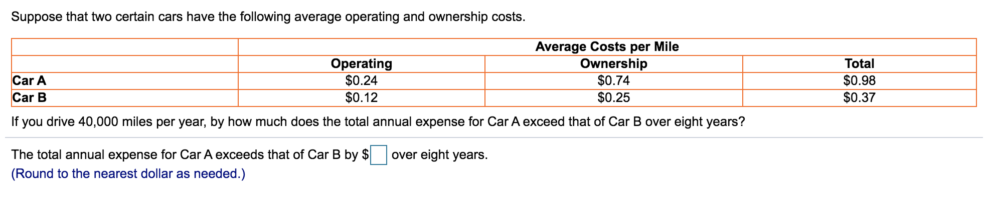 hey i need help with these Suppose that two certain cars have