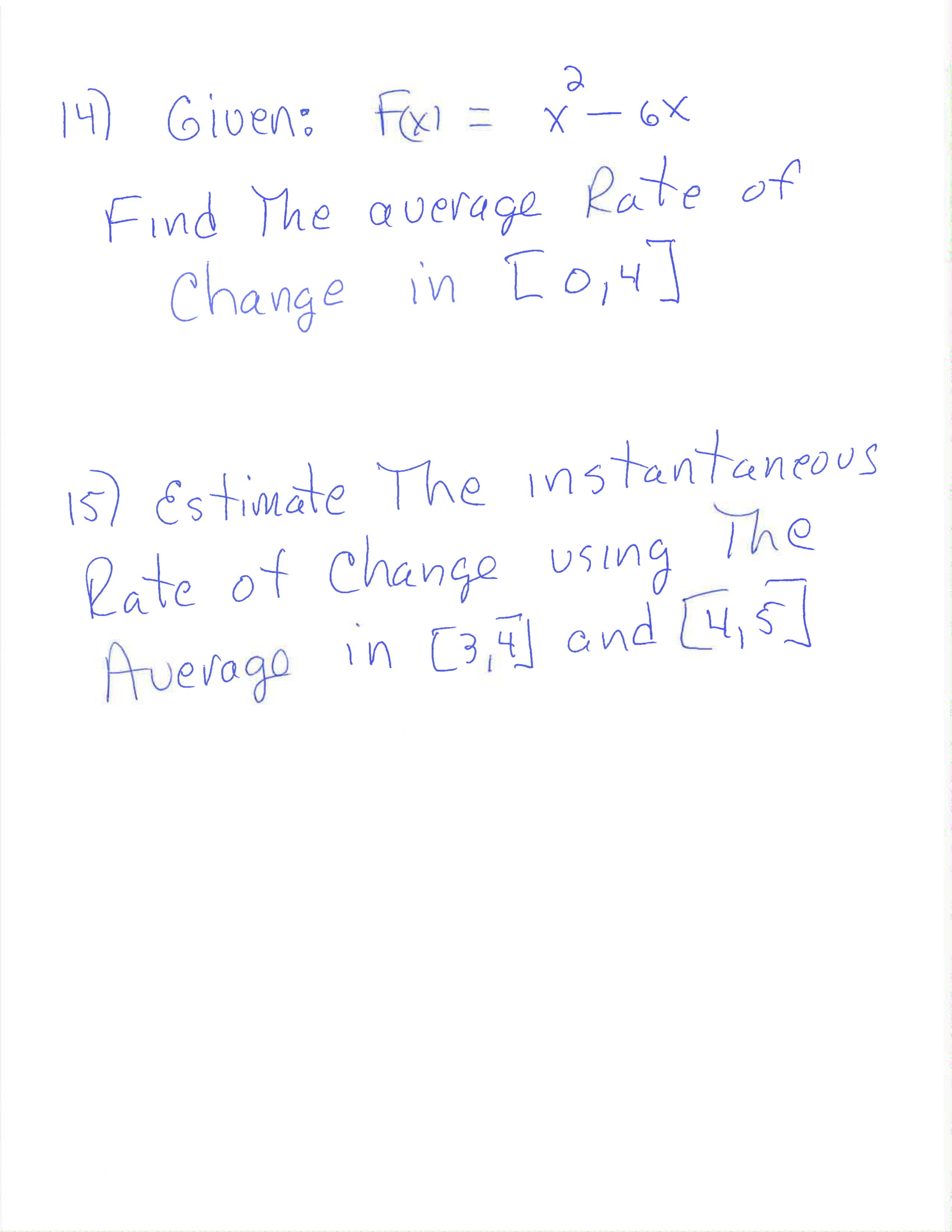 Use the graph of g to answer the following questions. graph of