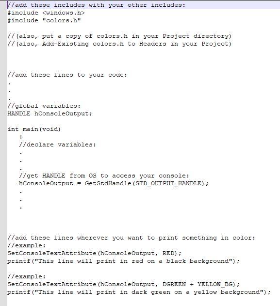 program down. 5. Using rand() and srand() functions from stdlib.h. 6. Using