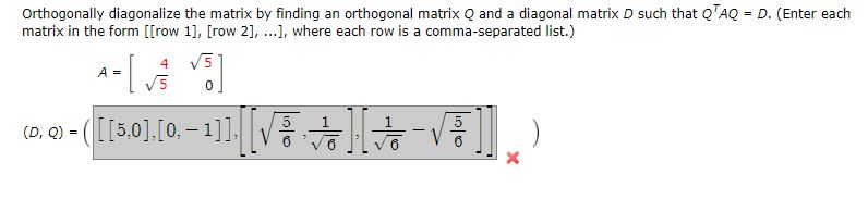 \fConsider the following. A = 6 Find all eigenvalues 1 of