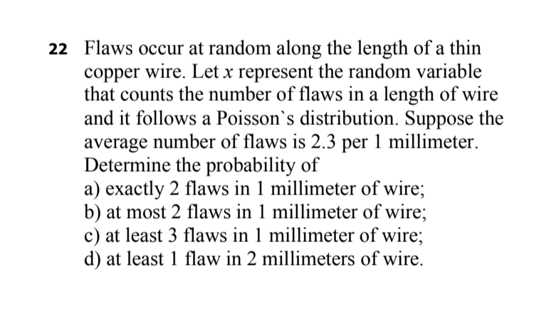 Please help me this is grade 12 U question. 22 Flaws occur