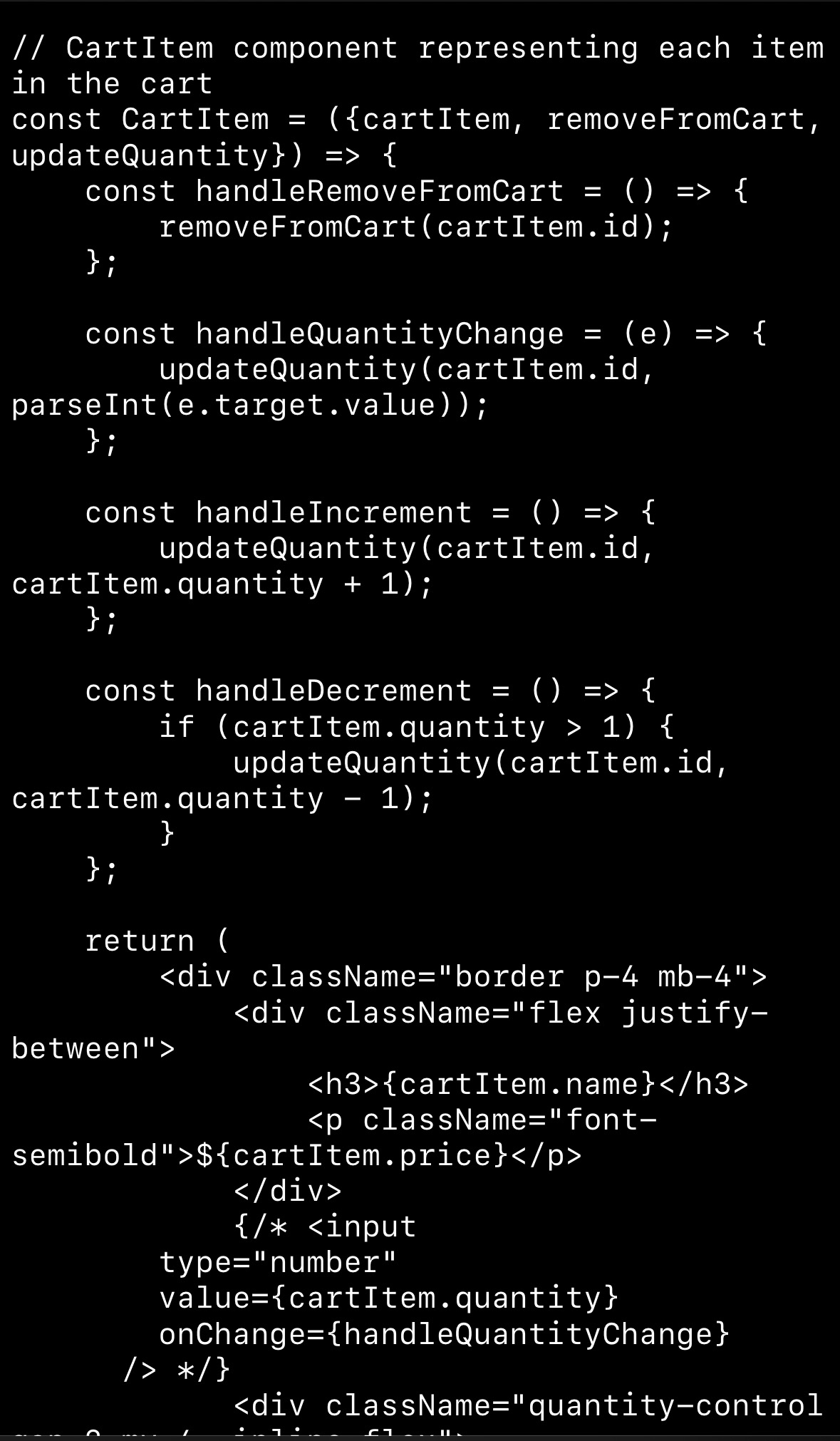  I would like to create a javascript document for the cart