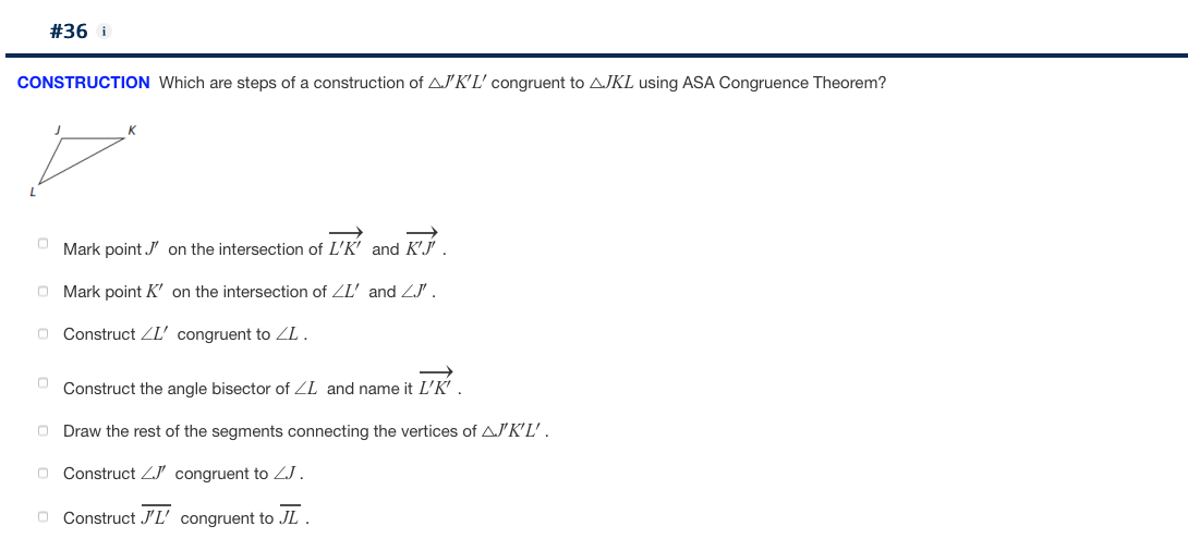 of O'S . 0 Construct an arc of length OR with center