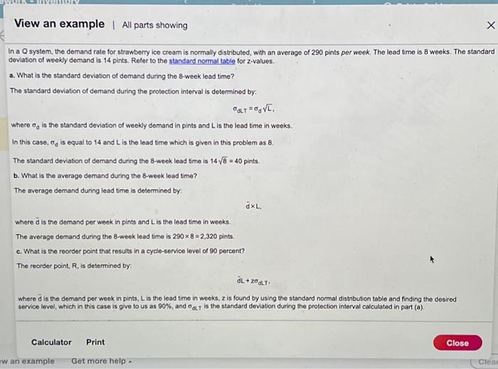 is 16 pints. Refer to the staindard, nomal boble for z-values. a.