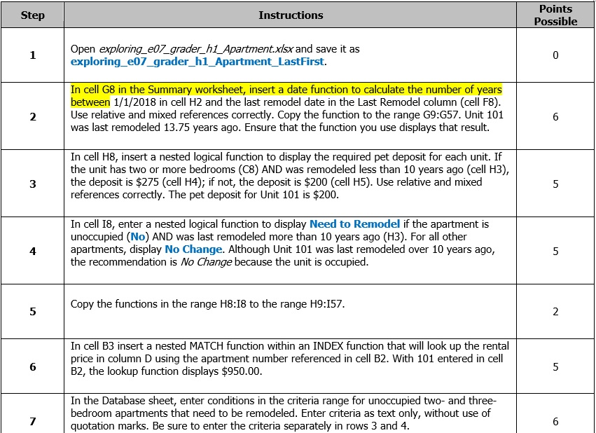 I need help finding the formula? I'm using Date? In cell G8