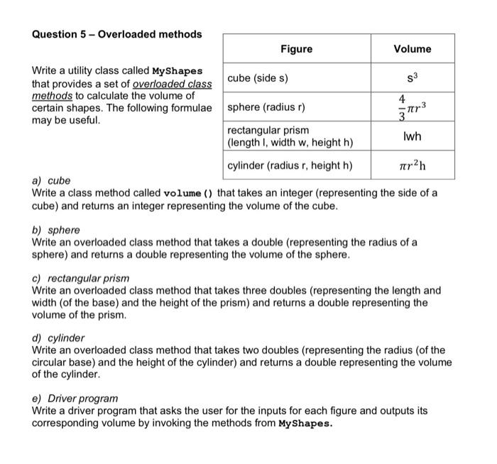 Give a running java program which implements the Overload method and at