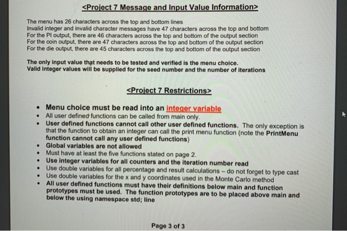 for pi using the Monte Carlo Method. Set the output precision to