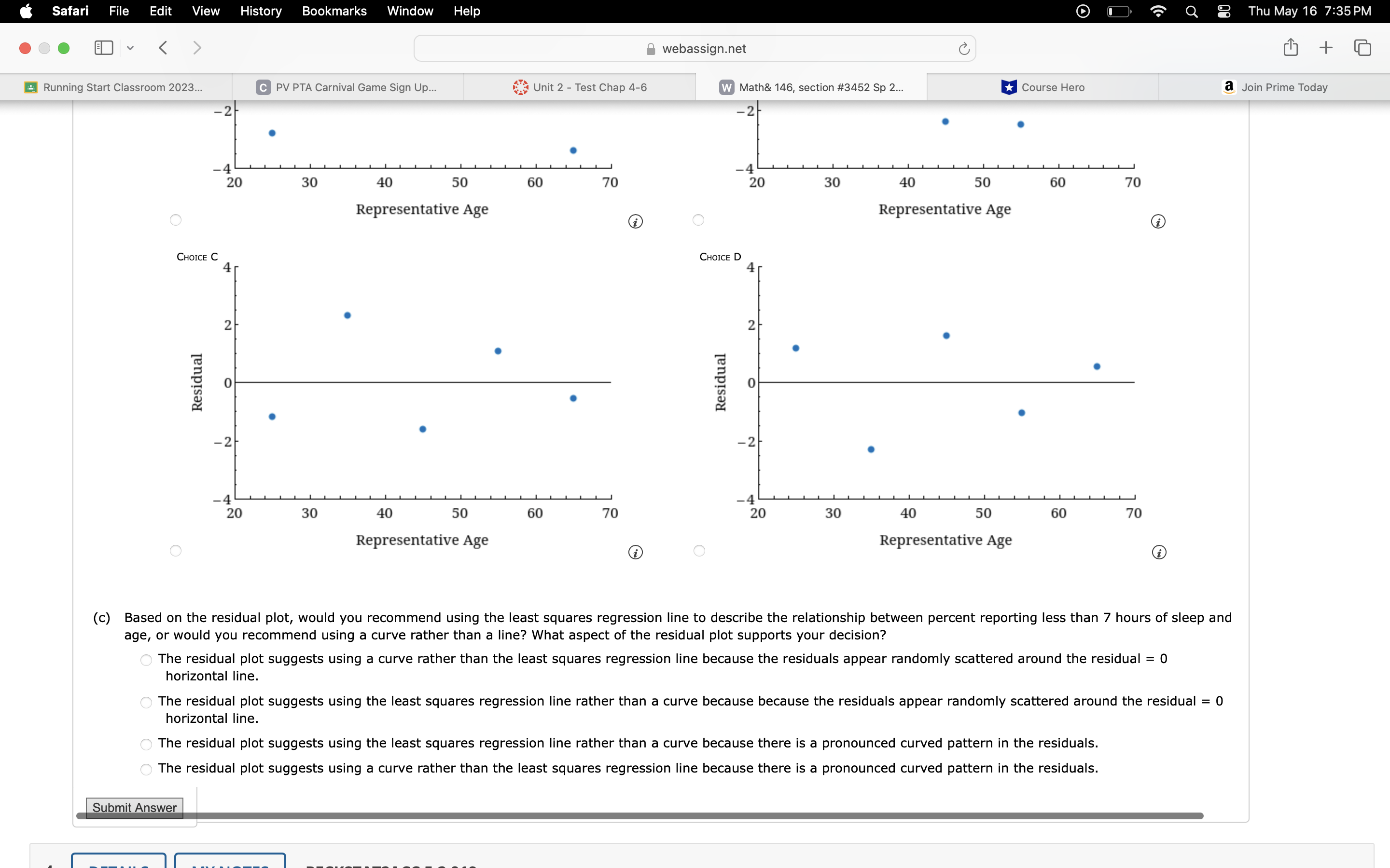 146, section #3452 Sp 2... Course Hero a Join Prime Today Help