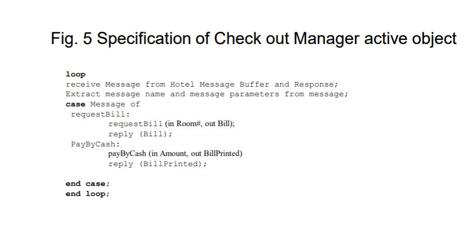 and Fig. 2. Fig. 1 depicts the communication diagram for the check-out