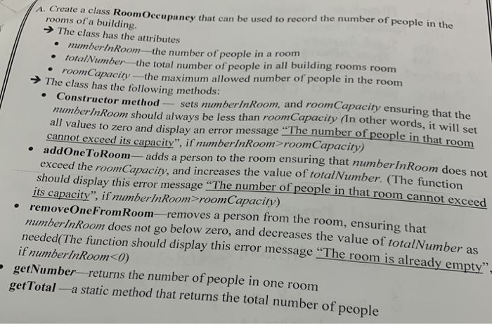 java ty (In other words, it will set A. Create a class