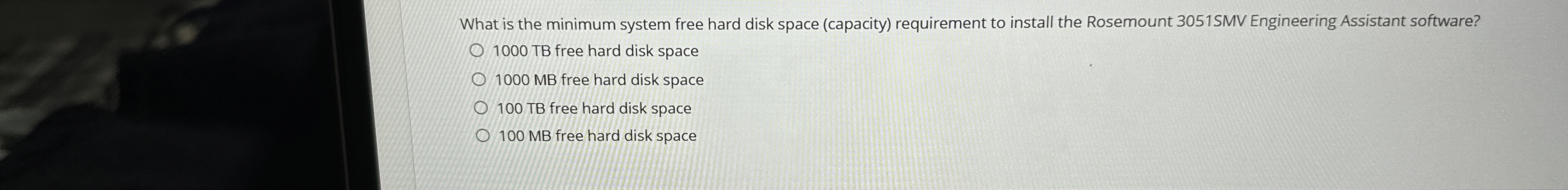  What is the minimum system free hard disk space (capacity) requirement