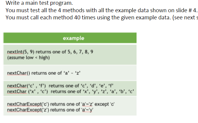 Project 1 Mission Statement Submit these two java files. Your mission is