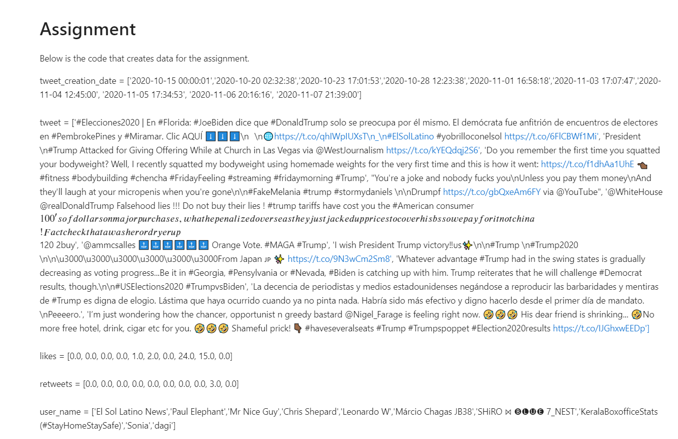 please solve extra credit question Assignment Below is the code that creates