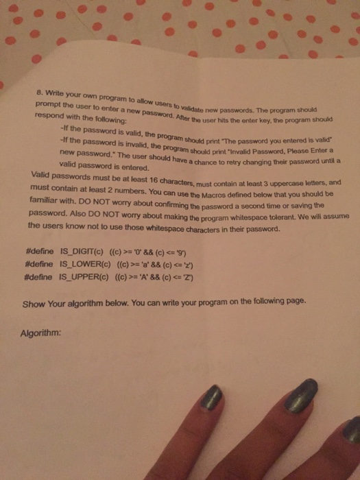  We are using c programming We can only use And there