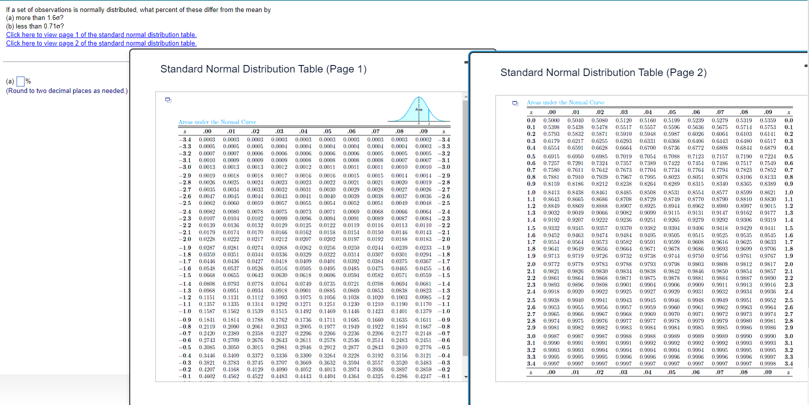  (a) more than 1.6? (b) less than 0.71? Click here to