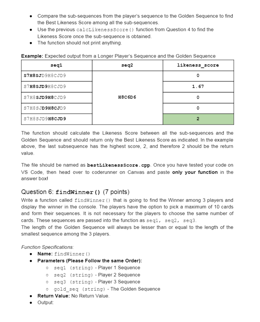 (string) - The First Sequence seq2 (string) - The Second Sequence Return