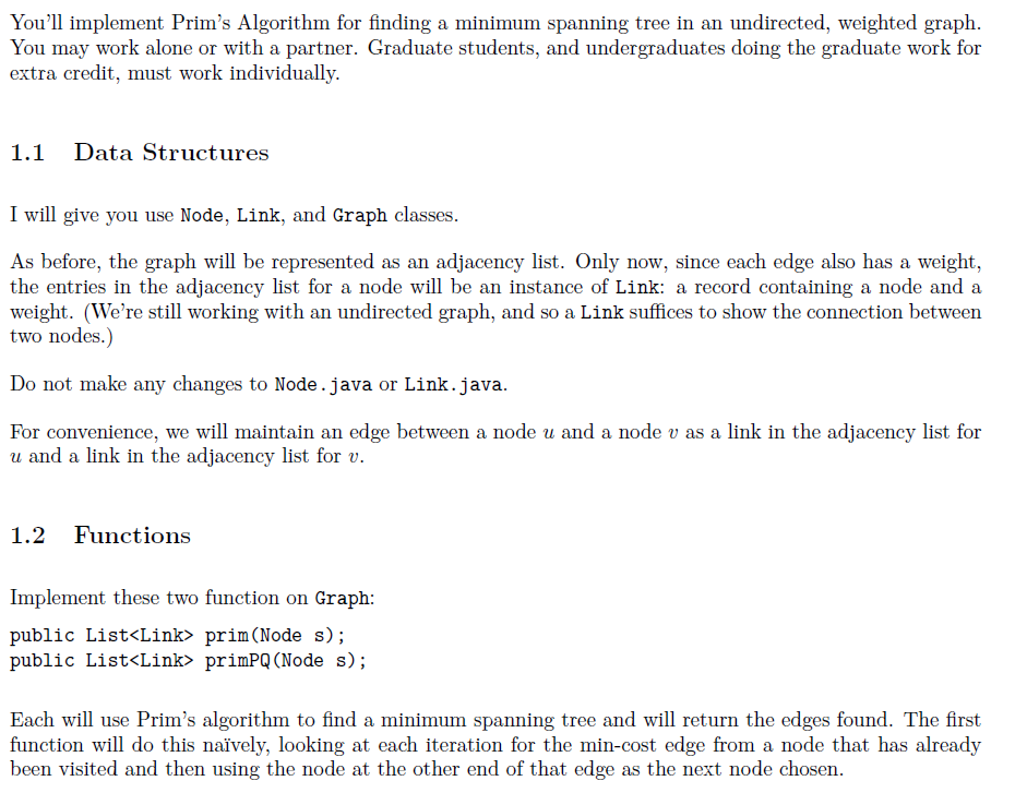 Implement Bonus Section ONLY (the rest is just background information). A start-up