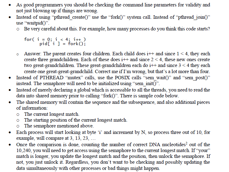 be something like "AAATGCGCGT" for example. Our task is to locate a