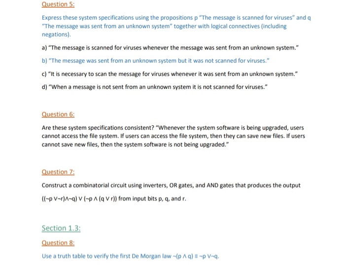 for each of these compound propositions. a)p -p b) p -p c)
