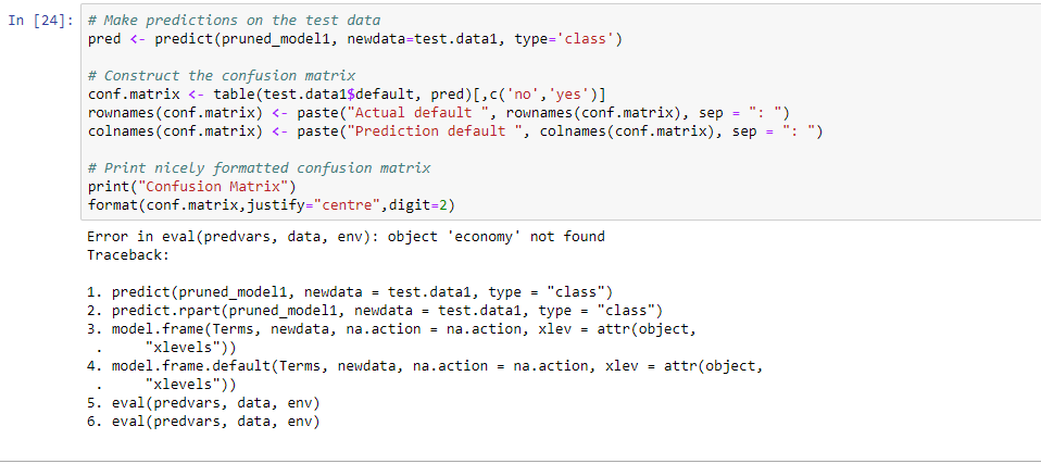  In [24]: # Make predictions on the test data pred -
