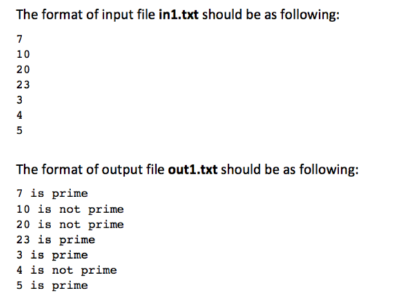 that contains integers. Determine if each of those integers is a prime